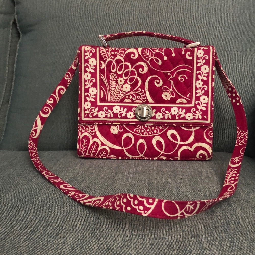 Vera Bradley pink/white purse PERFECT CONDITION